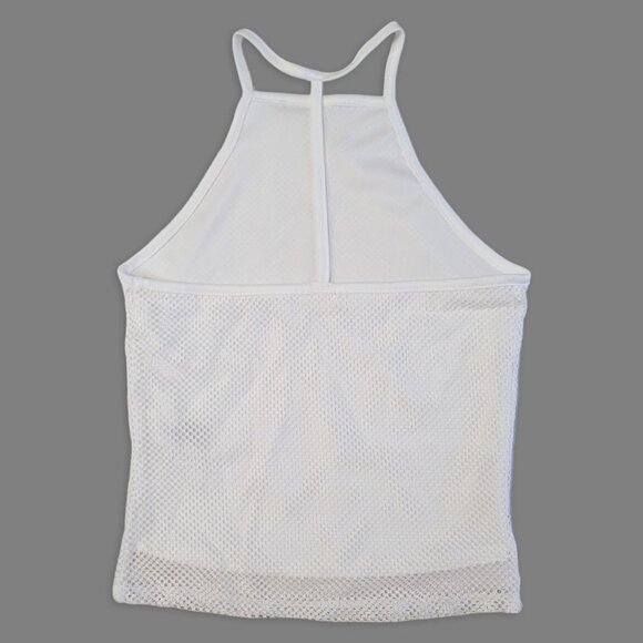 Garage White Sporty Activewear Tank Tops, Athletic Top, Size S - Picture 2 of 6